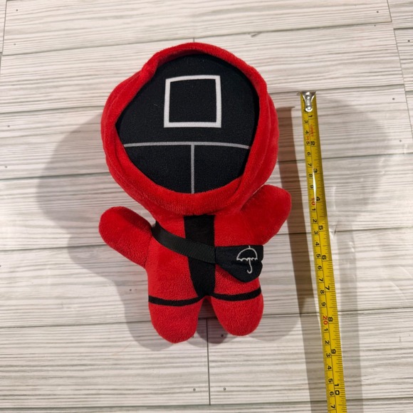 squid game Other - Squid Game Guard Plush Toy Red Square Mask Manager 8 Inch Soft Stuffed Figure